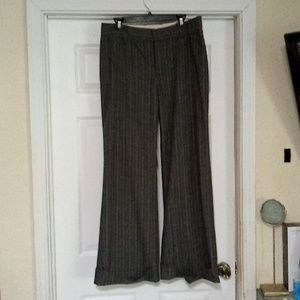 Gap, 12 reg, gray pink striped trousers